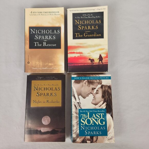 Nicholas Sparks Lot of 4 Paperback Books Romance Fiction - Picture 2 of 3